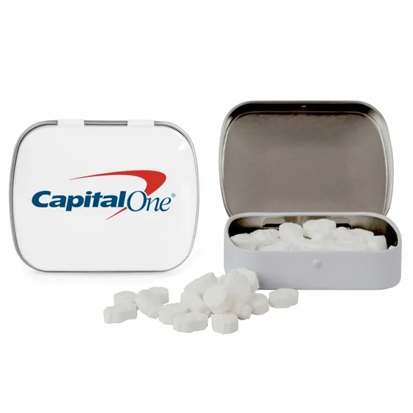 Domed Tin with Dollar Sign Shaped Mints - Custom Socks Now