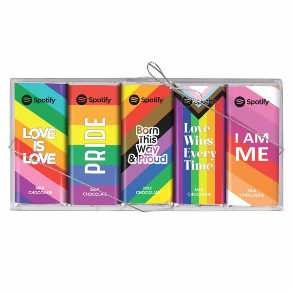 Pride 5 Pack Chocolate Bar Set - Custom Socks Now