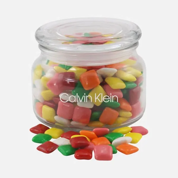 Jar with Mini Chicklets Gum - SG200 - Custom Socks Now