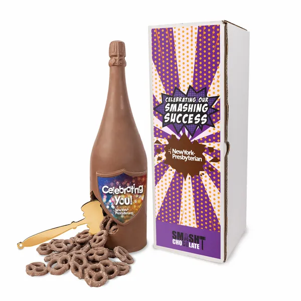Mega Smash Chocolate with Mini Milk Pretzels - Custom Socks Now