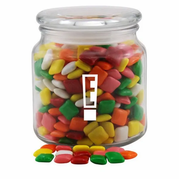 Jar with Mini Chicklets Gum - SG400 - Custom Socks Now