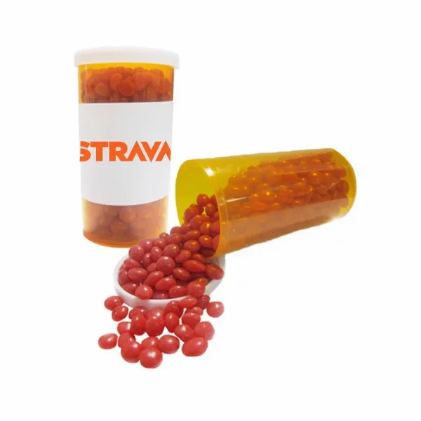 Large Promo Pill Bottles-Cinnamon Imperials - Custom Socks Now
