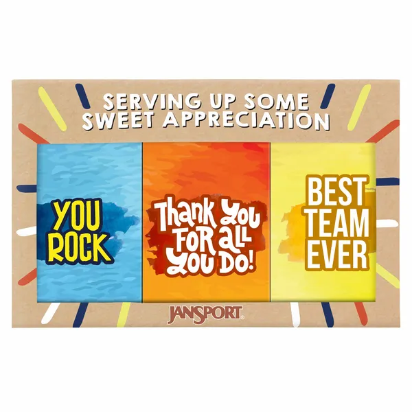 3 Pack - 3oz Chocolate Bar Gift Set - Custom Socks Now