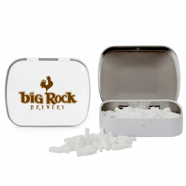 Domed Tin with Bottle Shaped Mints - Custom Socks Now