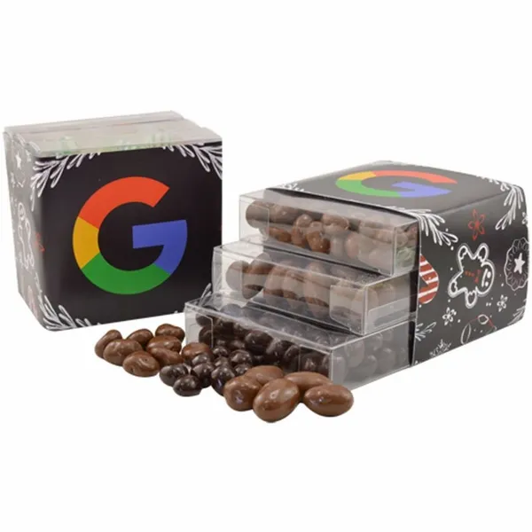 3 Way Chocolate Covered Stack Tower - Custom Socks Now