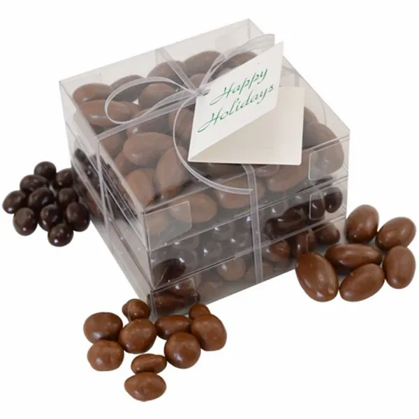 3 Way Chocolate Covered Stack Acetate Tower - Custom Socks Now