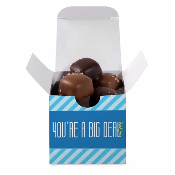 Sea Salt Caramels in Full Color Custom Box - Custom Socks Now