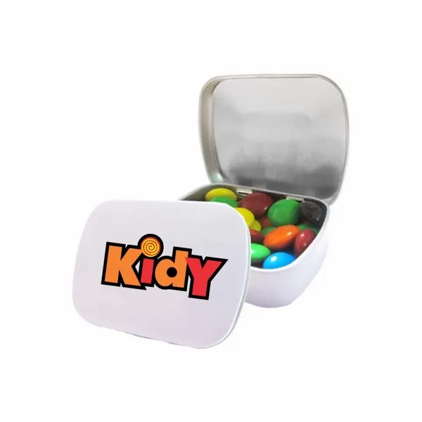 M&M'S® in Domed Tin - Custom Socks Now