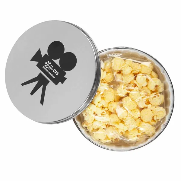 Movie Reel Tin - Butter Popcorn - Custom Socks Now