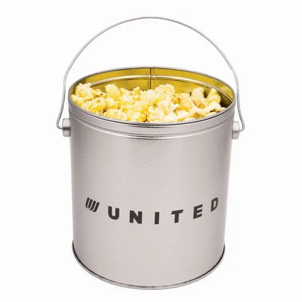 One Gallon Popcorn Tin - Butter Popcorn - Custom Socks Now