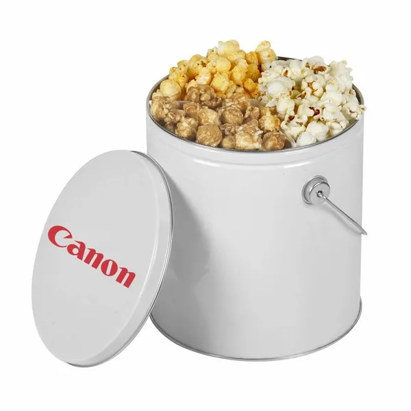 One Gallon Popcorn Tin - Trio Popcorn - Custom Socks Now