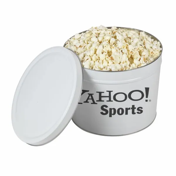 Two Gallon Popcorn Tin - Butter Popcorn - Custom Socks Now
