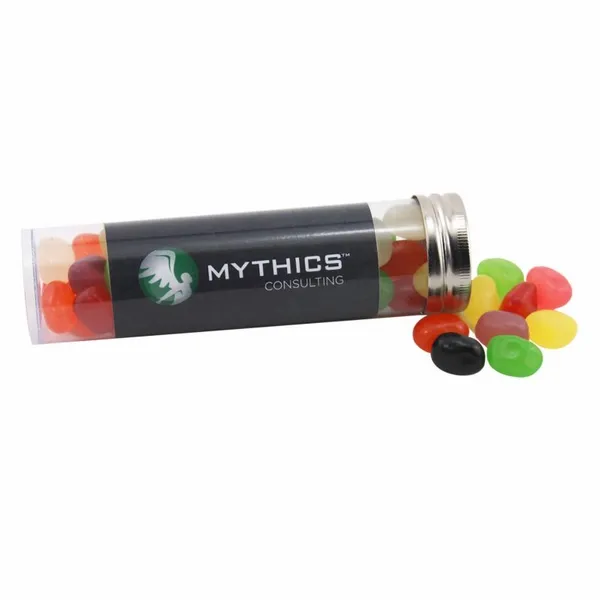 Medium 5" Candy Tube with Assorted Jelly Beans - Custom Socks Now