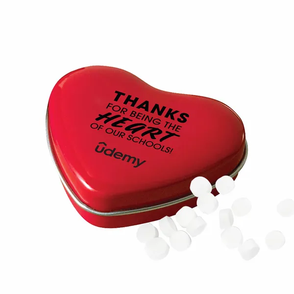 Sweet Heart Mint Tin With Micromints - Custom Socks Now