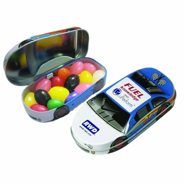 Race Car Tin-Jelly Beans - Custom Socks Now