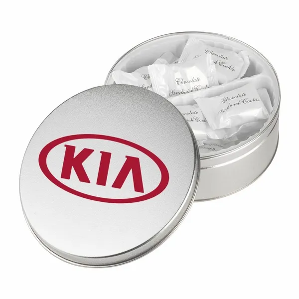 Warm Wishes Tins - Chocolate Covered Sandwich Cookie - Custom Socks Now