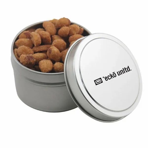 Round Tin with Honey Roasted Peanuts - SBF3100 - Custom Socks Now