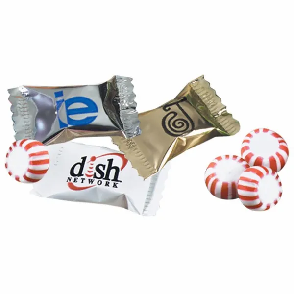 Individually Wrapped Spearmint Flavored Starlight Mints - Custom Socks Now