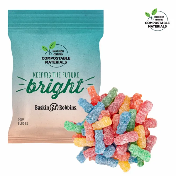 2oz ECO-Digibag, Compostable & Full Color, Sour Kids - Custom Socks Now