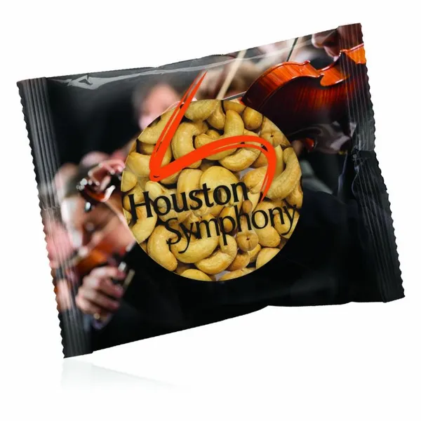 2oz. Full Color DigiBag™ with Jumbo Salted Cashews - Custom Socks Now