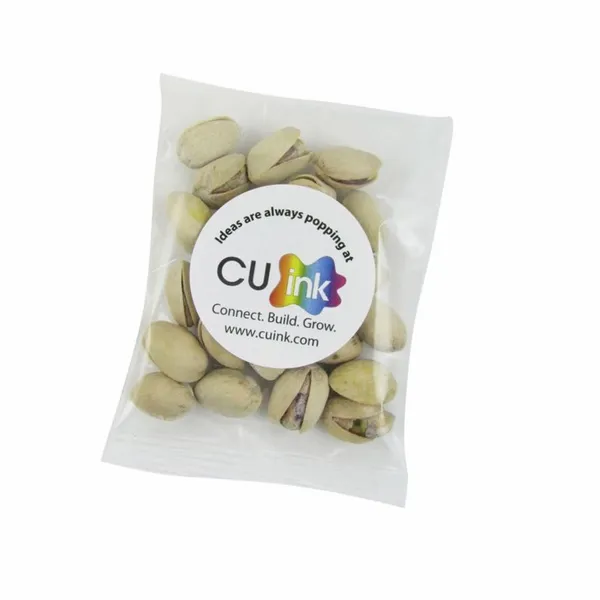 1oz. Goody Bags - Jumbo Salted Pistachios - Custom Socks Now