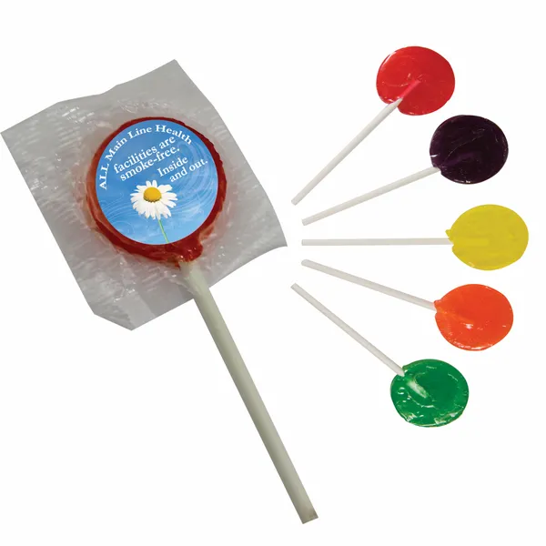 Lollipop w/ Round Label - Custom Socks Now