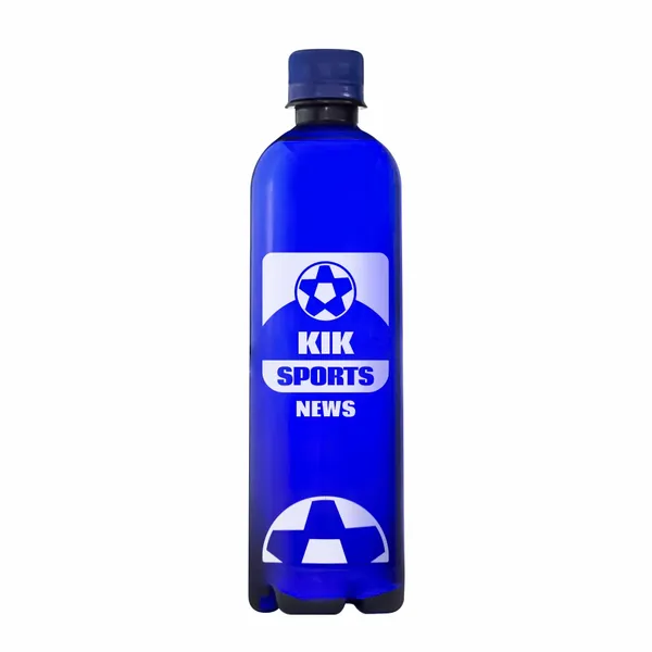 16.9 oz Plastic Bullet Bottle – Screen Printed Custom Water - Custom Socks Now