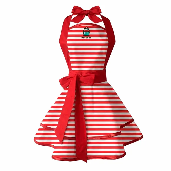 Classic Stripe Double Layer Cotton Aprons - Custom Socks Now