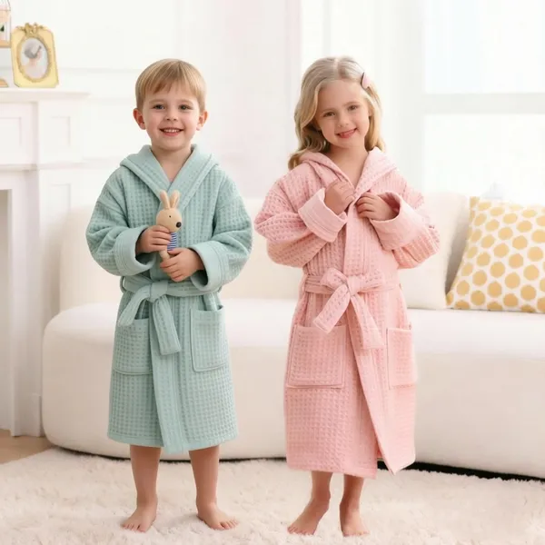 Custom Kids Waffle Robes - Custom Socks Now