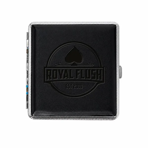 Leather Grain Metal Cigarette Cases