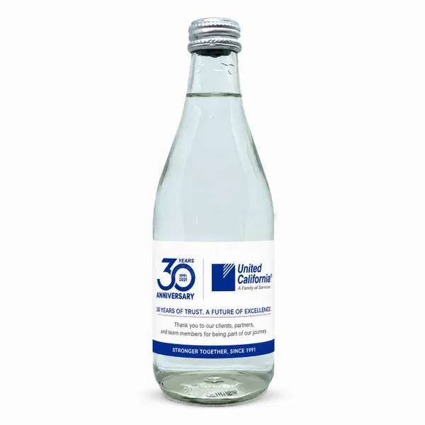 12 oz Glass Water Bottle (GLA12) - Custom Socks Now