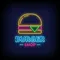 Burger Shop Neon Sign - Custom Socks Now