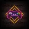 Gamer Joystick Neon Sign - Custom Socks Now