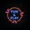 Fun & Play Neon Sign - Custom Socks Now