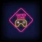 Gamer Zone Neon Sign - Custom Socks Now