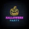 Halloween Party Neon Sign with Pumpkin - Custom Socks Now
