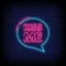 Kiss Me Neon Sign - Custom Socks Now