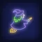 Witch Neon Sign - Custom Socks Now