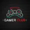 Gamer Club Neon Sign - Custom Socks Now