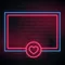 Love Heart Neon Glowing Frame Neon Sign - Custom Socks Now