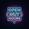 24/7 Open Hours Neon Sign - Custom Socks Now