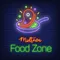 Midtown Food Zone Neon Sign - Custom Socks Now