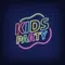 Kids Party Neon Sign - Custom Socks Now