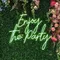 Enjoy The Party Neon Sign - Custom Socks Now
