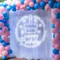 Happy Birthday Cake in Circle Neon Sign - Custom Socks Now