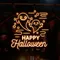 Happy Halloween Two Ghosts Neon Sign - Custom Socks Now