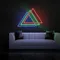 Triangles Neon Sign - Custom Socks Now