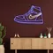 Sneaker Blue White Neon Sign - Custom Socks Now