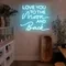 I Love You To The Moon And Back Neon Sign - Custom Socks Now