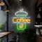 Coffee Neon Sign - Custom Socks Now